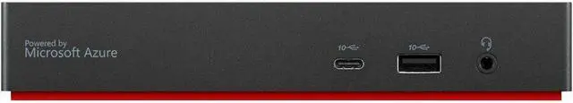 Alt view image 6 of 20 - Lenovo ThinkPad 40BN Docking Station - for Notebook/Monitor - Charging Capability - 135 W - USB Type C - 2 Displays Supported - 4K @ 60Hz, 4K UHD, 4K - 3840 x 2160 - 6 x USB Ports - 2 x USB 2.0 - 5 x