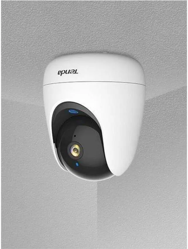 Alt view image 4 of 9 - Tenda RP3 Pro 3 Megapixel Network Camera - Color - 32.81 ft Infrared Night Vision - H.264, H.265 - 2304 x 1296 - 4 mm Fixed Lens - 30 fps - CMOS - Wi-Fi - Desk Mount, Ceiling Mount - Alexa Supported -