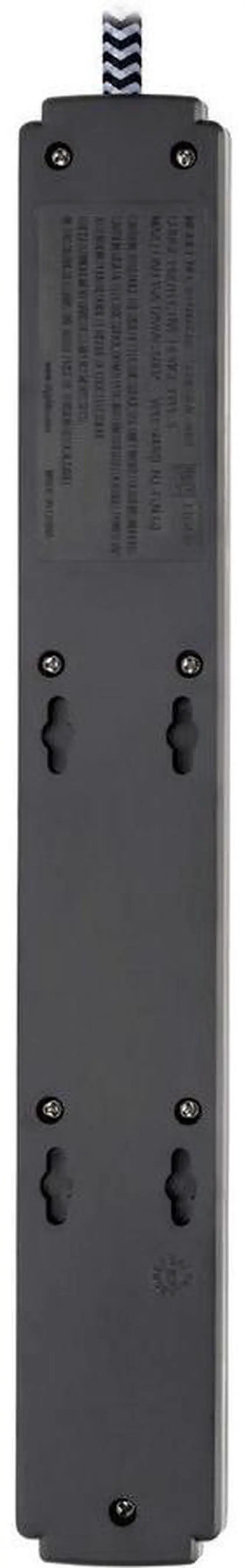 Alt view image 9 of 11 - Safe-IT Surge Protector 6-Outlet 2 USB Ports Antimicrobial 10ft Cord