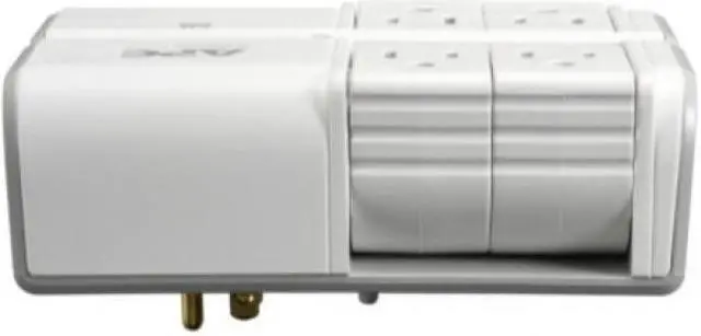 Alt view image 10 of 13 - apc wall surge protector 4 rotating outlets 1080j protection two 3.4a usb charger ports surgearrest essential (pe4wru3)