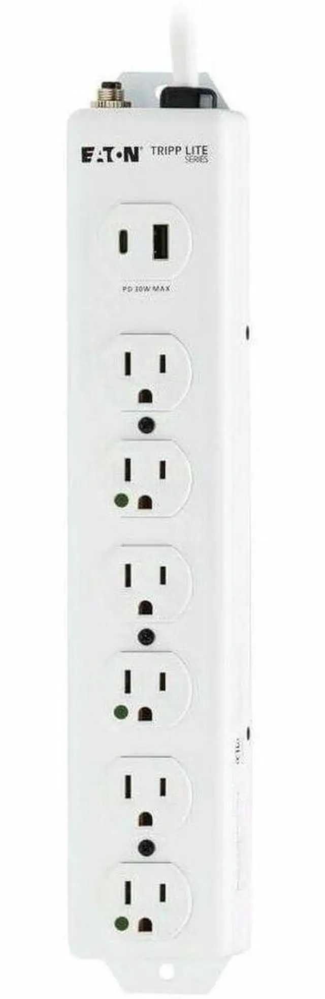 Alt view image 4 of 15 - Tripp Lite Safe-IT UL 1363 6-Outlet Medical-Grade Power Strip, 15 ft. Cord