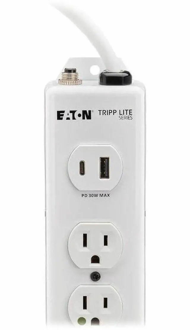 Alt view image 5 of 15 - Tripp Lite Safe-IT UL 1363 6-Outlet Medical-Grade Power Strip, 15 ft. Cord