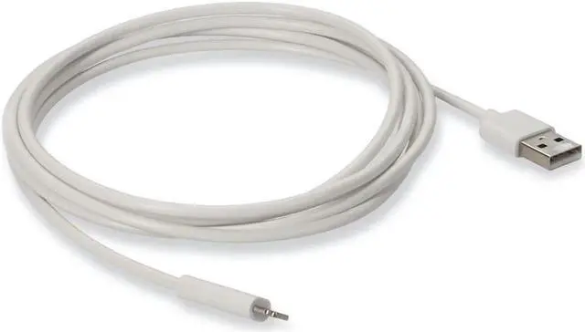 Alt view image 3 of 8 - AddOn 6in USB 2.0 (A) Male to Lightning Male White Cable - 6" Lightning/USB Data Transfer Cable for Notebook, PC, USB Charger, Smartphone, Tablet - First End: 1 x USB 2.0 Type A - Male - Second E