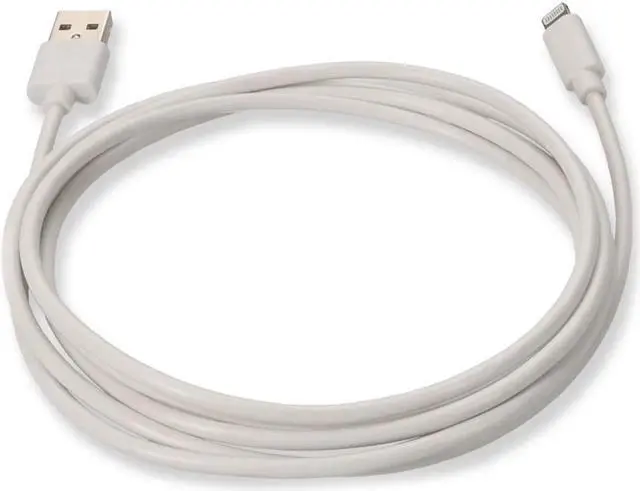 Alt view image 7 of 8 - AddOn 6in USB 2.0 (A) Male to Lightning Male White Cable - 6" Lightning/USB Data Transfer Cable for Notebook, PC, USB Charger, Smartphone, Tablet - First End: 1 x USB 2.0 Type A - Male - Second E