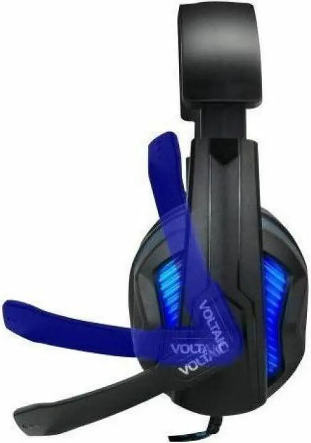 Alt view image 12 of 14 - ENHANCE Voltaic ENVOH7L100BLEW Pro 7.1 Surround Gaming Headphones USB Powered Blue 4994635