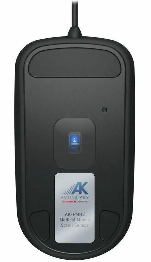 Alt view image 5 of 6 - CHERRY AK-PMH3 Medical Mouse - TouchScroll Sensor, Wired, Black