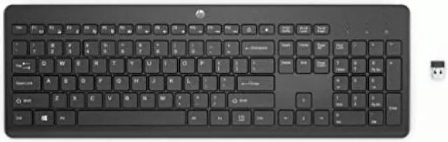 Alt view image 12 of 17 - HP 230 Wireless Keyboard - 2.4GHz Bluetooth with Number Pad Keyboard - 3L1E7AA