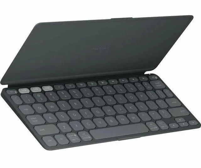 Main image of Logitech KEYS-to-GO 2 Portable Bluetooth Tablet Keyboard, Builtin Cover Graphite