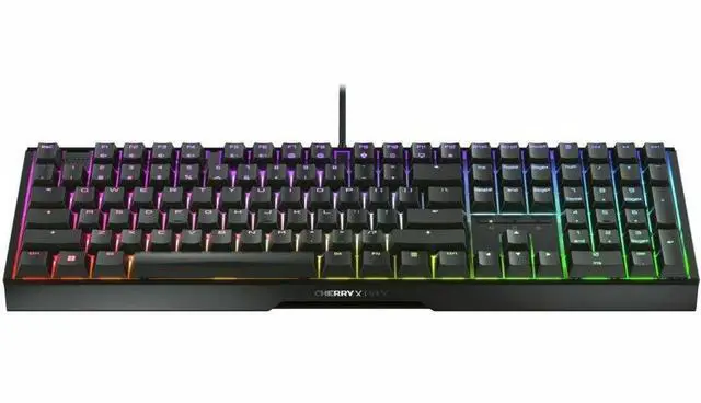 Alt view image 6 of 9 - CHERRY MX 3.1 Wired Gaming Keyboard - Black aluminum housing, MX2A BROWN RGB Switch, Abrasion resistant keys, Detachable braided cable