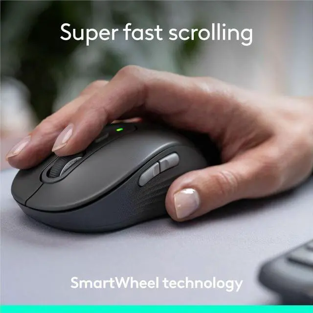 Alt view image 4 of 7 - Logitech Signature Slim MK955 Combo for Business, Copilot Edition, Wireless Keyboard and Mouse, Graphite    920-013271