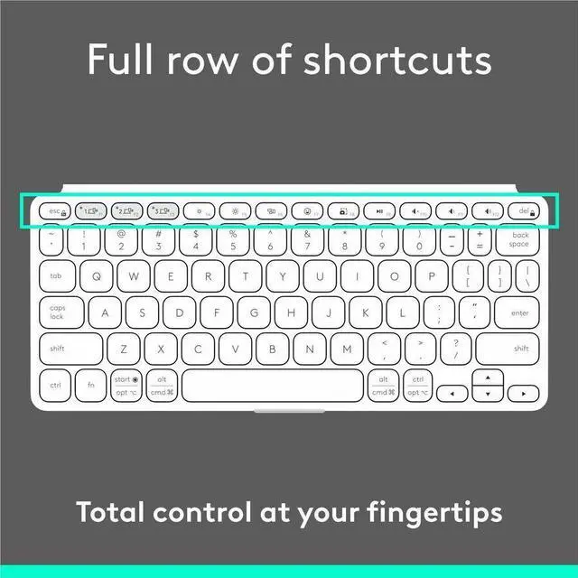 Alt view image 7 of 14 - Logitech KEYS-to-GO 2 Portable Bluetooth Tablet Keyboard Cover GREY