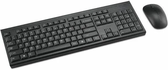 Main image of Kensington KM150 EQ Wireless Desktop Set - USB Type A Membrane Wireless RF 2.40 GHz Keyboard - USB Type A Wireless RF Mouse - 1200 dpi - 3 Button - Symmetrical - Compatible with PC, Mac