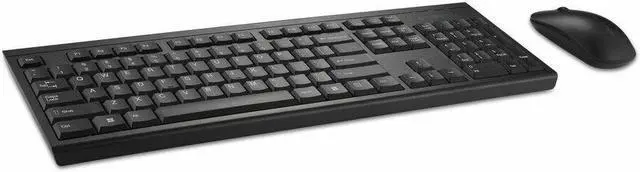 Alt view image 2 of 6 - Kensington KM150 EQ Wireless Desktop Set - USB Type A Membrane Wireless RF 2.40 GHz Keyboard - USB Type A Wireless RF Mouse - 1200 dpi - 3 Button - Symmetrical - Compatible with PC, Mac