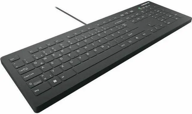 Main image of CHERRY AK-C8112 Medical Keyboard - Permanent Cable, US Layout, (CF/WIN LEFT), Black