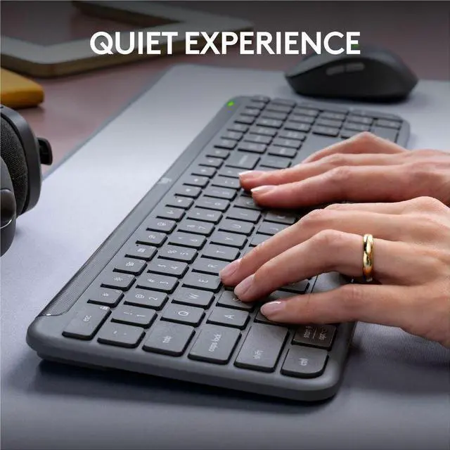 Alt view image 18 of 20 - Logitech MK955 Wireless Keyboard and Optical Mouse Combo Black (920-012425)
