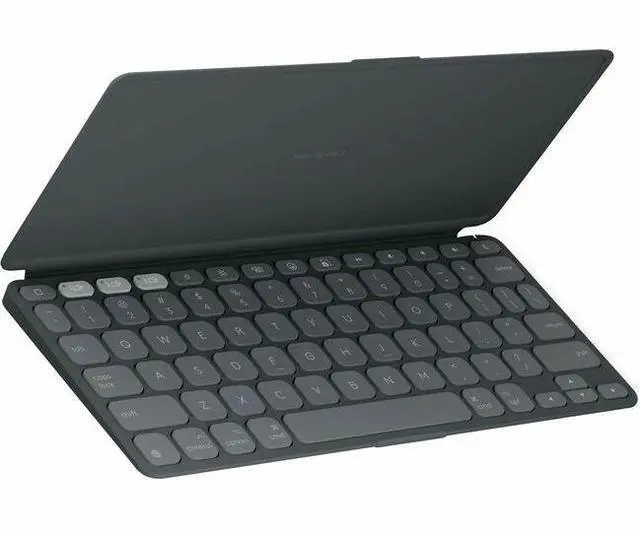 Alt view image 3 of 9 - Logitech Keys-To-Go 2 Portable Wireless iPad Keyboard With Built-in Cover Slim and Compact Wireless Keyboard for iPad iPhone Mac and Apple TV Easily Switch Between Devices Graphite 920012866