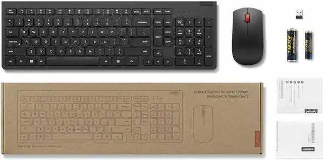 Alt view image 11 of 20 - Lenovo Essential Wireless Combo Keyboard & Mouse Gen2 - US English