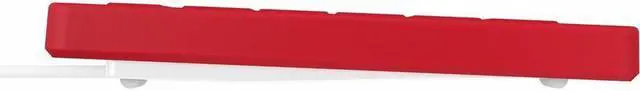 Alt view image 2 of 4 - CHERRY AK-C8112 Medical Keyboard - Permanent Cable - US Layout - (CF/WIN LEFT) Red - Cable Connectivity - USB Type A Interface - English (US) - Membrane/Scissor Keyswitch