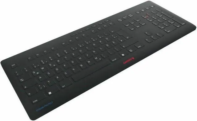 Alt view image 5 of 9 - CHERRY STREAM PROTECT Keyboard Wireless - Wireless Connectivity - RF - 32.81 ft - 2.40 GHz - USB Type A Interface Multimedia Hot Key(s) - Windows 7, Windows 8, Windows 10, Windows 11 - English (US) -