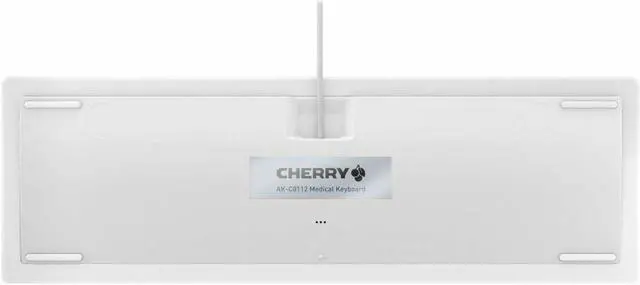 Alt view image 7 of 9 - CHERRY AK-C8112 Medical Keyboard - Permanent Cable, US Layout, (CF/WIN LEFT), White