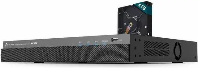 Main image of TP-Link 16 Channel 4K POE+ Nvr with 4TB VIGI NVR2016H-16MP-4TB