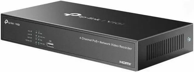 Alt view image 8 of 10 - TP-Link VIGI 4 Channel PoE+ Network Video Recorder - 2 TB HDD - VIGI NVR1004H-4P-2TB