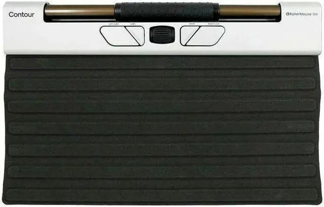 Main image of Contour RollerMouse Go - Wireless - Rechargeable - 4000 dpi - RollerBar - 5 Button(s) - 5 Programmable Button(s) - Symmetrical - 3 Month Battery Run Time