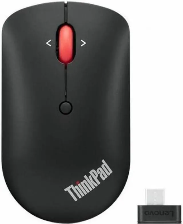 Alt view image 16 of 20 - lenovo ThinkPad USB-C Wireless Compact Mouse 4Y51D20848 Black Tilt Wheel USB Type-C RF Wireless Optical Mouse