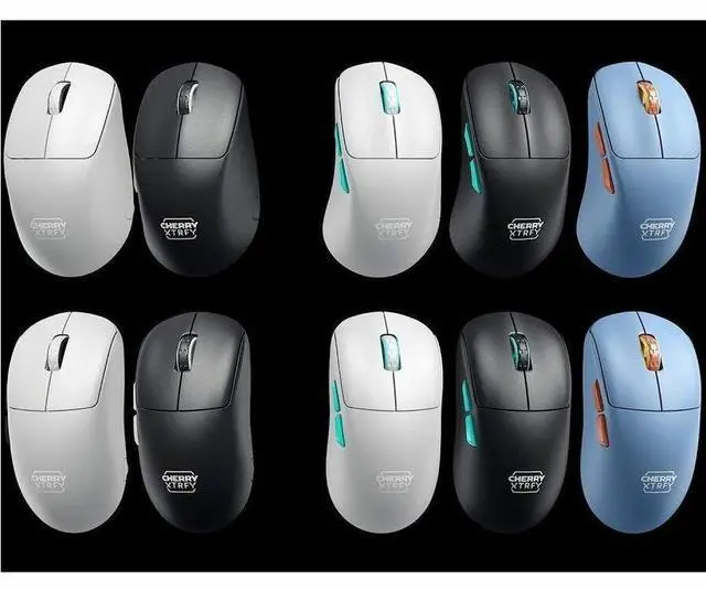 Alt view image 2 of 9 - CHERRY XTRFY M68 Wireless Gaming Mouse - Pixart 3395 - Cable/Wireless - Radio Frequency - 2.40 GHz - Rechargeable - Black - USB - Symmetrical - 1 - 3.1 Day Battery Run Time