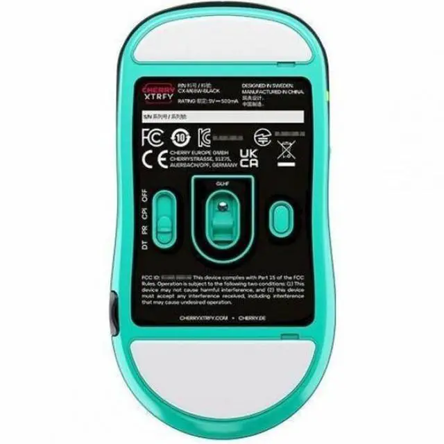 Alt view image 4 of 9 - CHERRY XTRFY M68 Wireless Gaming Mouse - Pixart 3395 - Cable/Wireless - Radio Frequency - 2.40 GHz - Rechargeable - Black - USB - Symmetrical - 1 - 3.1 Day Battery Run Time