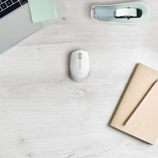 Alt view image 11 of 11 - Logitech M170 Wireless Mouse for PC, Mac, Laptop, 2.4 GHz with USB Mini Receiver, Optical Tracking, 12-Months Battery Life, Ambidextrous - Off White