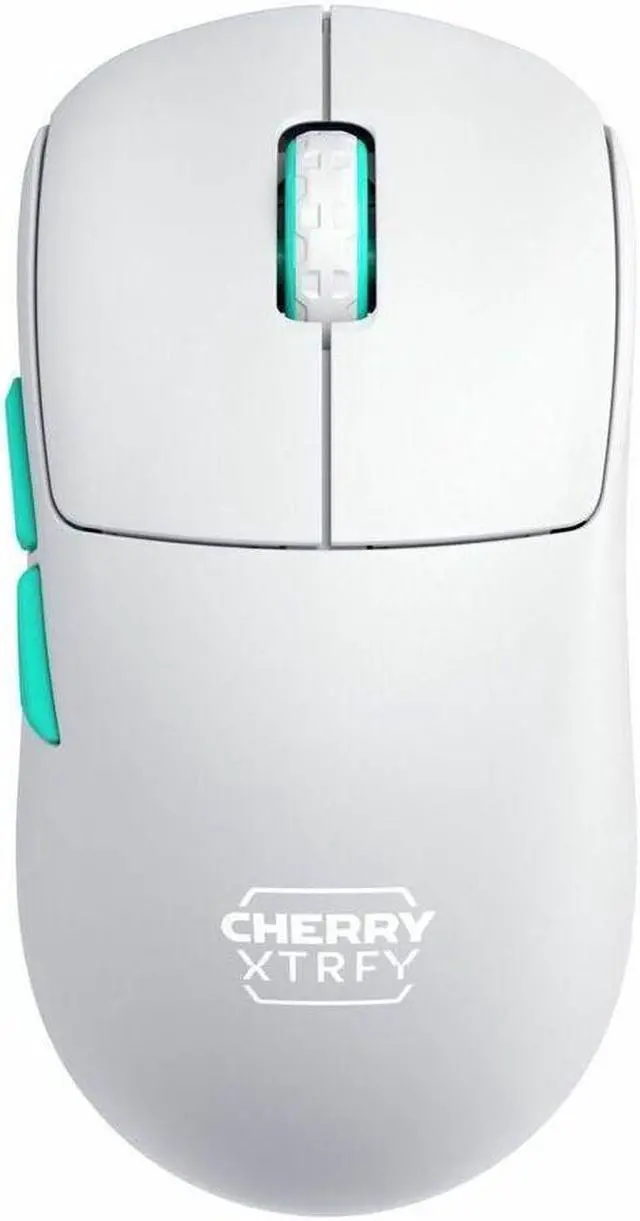Alt view image 4 of 8 - CHERRY XTRFY M68 Wireless Gaming Mouse - Pixart 3395 - Cable/Wireless - Radio Frequency - 2.40 GHz - Rechargeable - White - USB - Symmetrical - 1 - 3.1 Day Battery Run Time