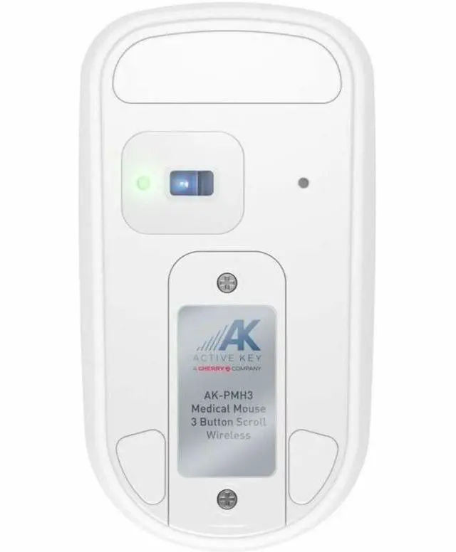 Alt view image 5 of 6 - CHERRY AK-PMH3 Medical Mouse - Medical Mouse, Wireless, White