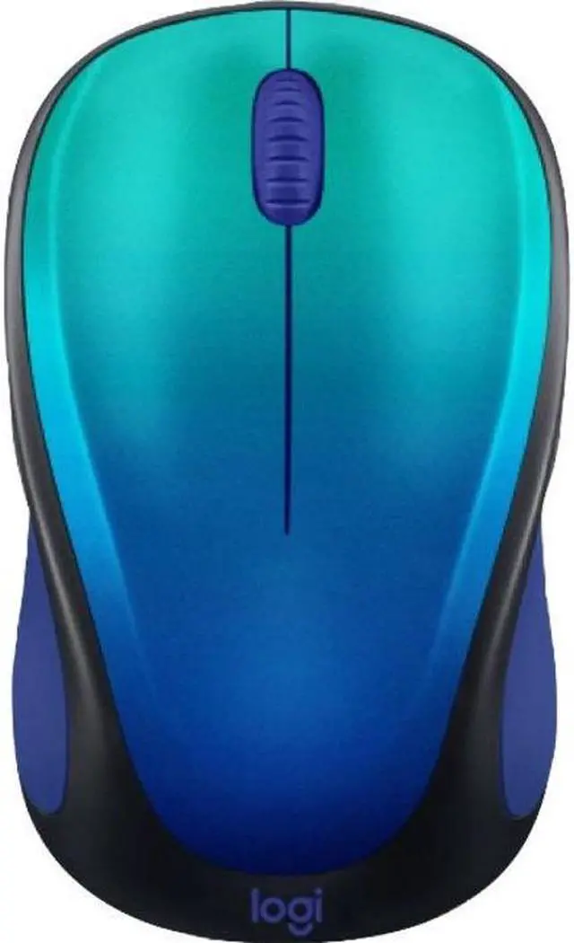Alt view image 6 of 7 - Logitech Design Collection Limited Edition Wireless Ambidextrous Optical USB Mouse Blue Aurora (910-006118)