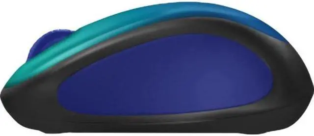 Alt view image 7 of 7 - Logitech Design Collection Limited Edition Wireless Ambidextrous Optical USB Mouse Blue Aurora (910-006118)