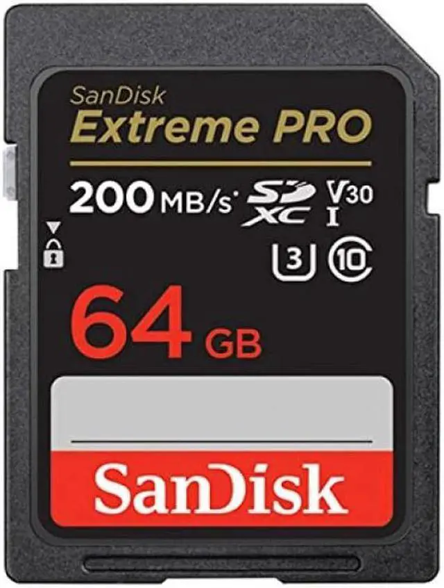 Alt view image 3 of 13 - SanDisk Extreme PRO 64 GB Class 10/UHS-I (U3) V30 SDXC - SDSDXXU-064G-ANCIN
