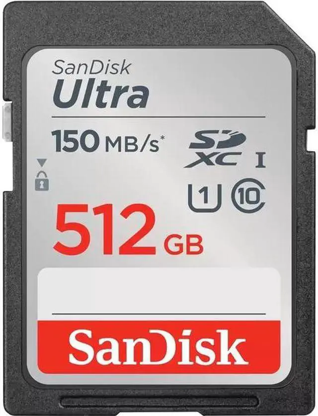 Main image of SanDisk Ultra 512 GB Class 10/UHS-I (U1) SDXC - 150 MB/s Read - 10 Year Warranty