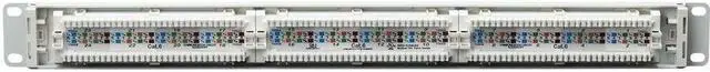 Alt view image 2 of 8 - Eaton Tripp Lite Series 24-Port Cat6 Patch Panel - 4PPoE Compliant, 110/Krone, 568A/B, RJ45 Ethernet, 1U Rack-Mount, White, TAA - 24 Port(s) - 24 x RJ-45 - 1U High - Category 6, Category 5, Category 5