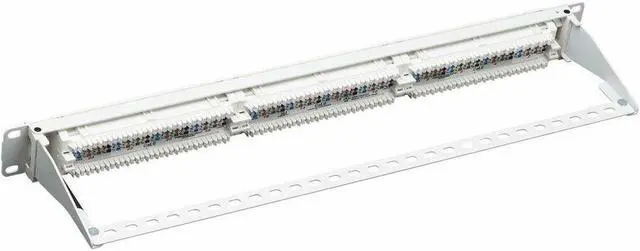 Alt view image 6 of 8 - Eaton Tripp Lite Series 24-Port Cat6 Patch Panel - 4PPoE Compliant, 110/Krone, 568A/B, RJ45 Ethernet, 1U Rack-Mount, White, TAA - 24 Port(s) - 24 x RJ-45 - 1U High - Category 6, Category 5, Category 5