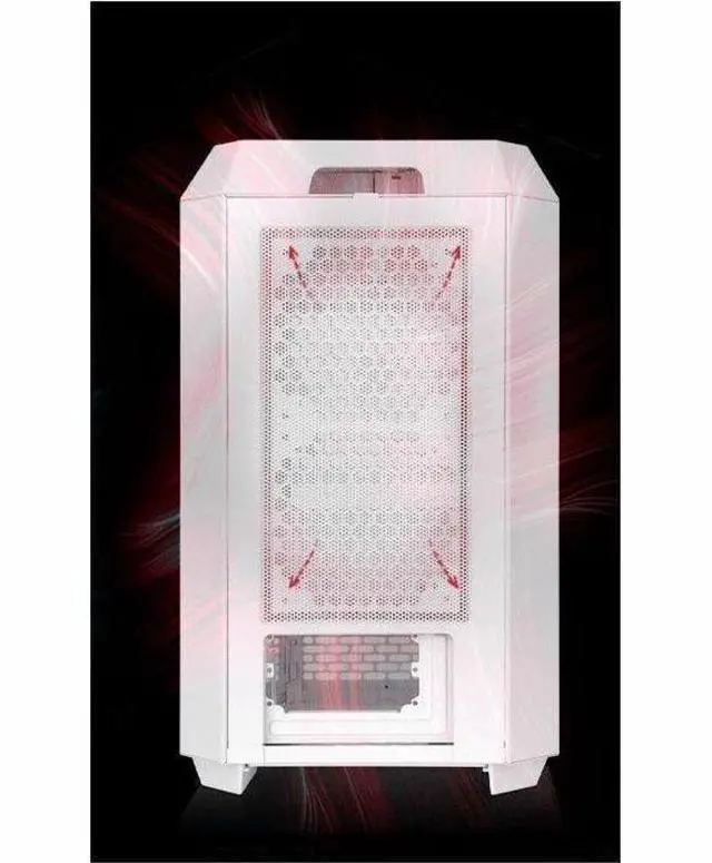 Alt view image 15 of 20 - Thermaltake Tower 250 Snow Mini-ITX Mini Tower 2x120mm CT Fans Included, 360mm Radiator Support 360mm GPU Clearance Dual Chamber CA-1Z9-00S6WN-00