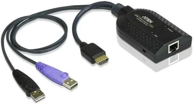 Alt view image 5 of 5 - Aten Hdmi Usb Virtual Media Kvm Adapter Cable With Smart Card Reader (Cpu Module)-Taa Compliant