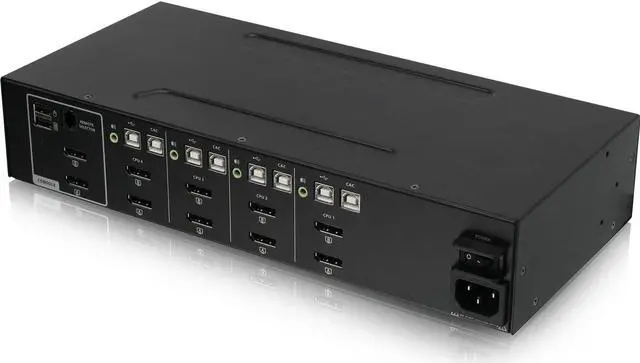 Alt view image 3 of 5 - IOGEAR 4-Port Dual View DisplayPort Secure KVM Switch w/Audio and CAC Support