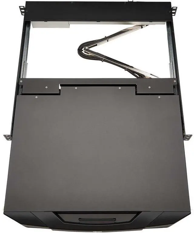 Alt view image 11 of 15 - Tripp Lite 1U Rack-Mount Short-Depth HDMI KVM Console with 18.5" LCD B021SWHDK