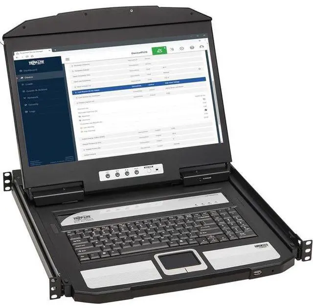 Alt view image 9 of 15 - Tripp Lite 1U Rack-Mount Short-Depth HDMI KVM Console with 18.5" LCD B021SWHDK