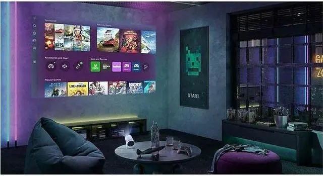 Alt view image 12 of 20 - Samsung SP-LFF3CLAXXZA 30"-100" The Freestyle Gen2 Smart Projector with Gaming Hub (2023)