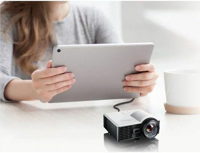 Alt view image 4 of 8 - Optoma ML1050STi 3D Ready Short Throw DLP Projector - 16:10 - White - Front - 1080i - 20000 Hour Normal Mode - 20,000:1 - 535 lm - HDMI - USB - Business, Meeting, Presentation, Home, Digital Signage,