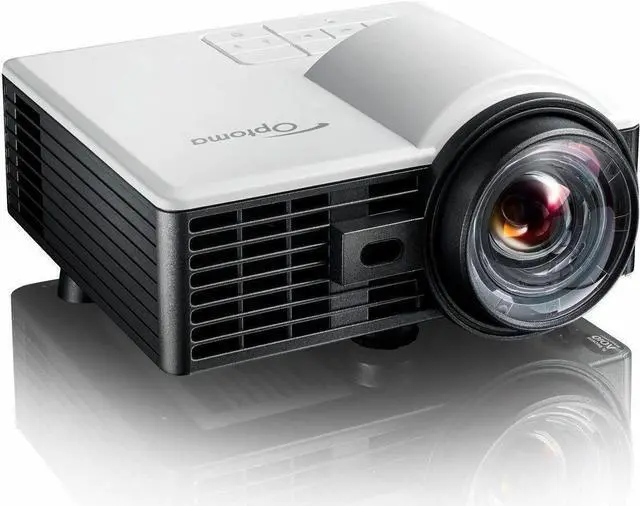 Alt view image 3 of 8 - Optoma ML1050STi 3D Ready Short Throw DLP Projector - 16:10 - White - Front - 1080i - 20000 Hour Normal Mode - 20,000:1 - 535 lm - HDMI - USB - Business, Meeting, Presentation, Home, Digital Signage,