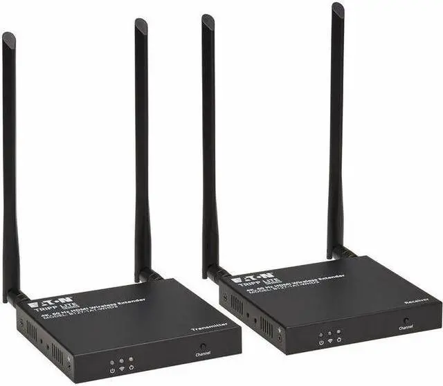Main image of Eaton Tripp Lite Series HDMI over Wireless Extender Kit w IR, 4K 60 Hz, Wireless HDMI, Switchable Channel, Up to 164 ft. (50 m) - 164.04 ft Range - 1 x HDMI In - 2 x HDMI Out - 1 - 1 - 1080p, 720p - 4