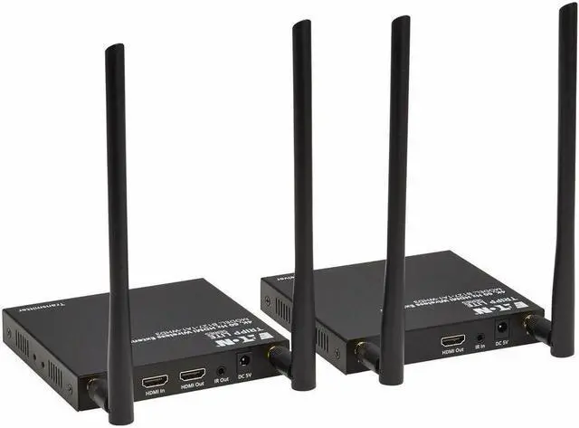 Alt view image 3 of 15 - Eaton Tripp Lite Series HDMI over Wireless Extender Kit w IR, 4K 60 Hz, Wireless HDMI, Switchable Channel, Up to 164 ft. (50 m) - 164.04 ft Range - 1 x HDMI In - 2 x HDMI Out - 1 - 1 - 1080p, 720p - 4