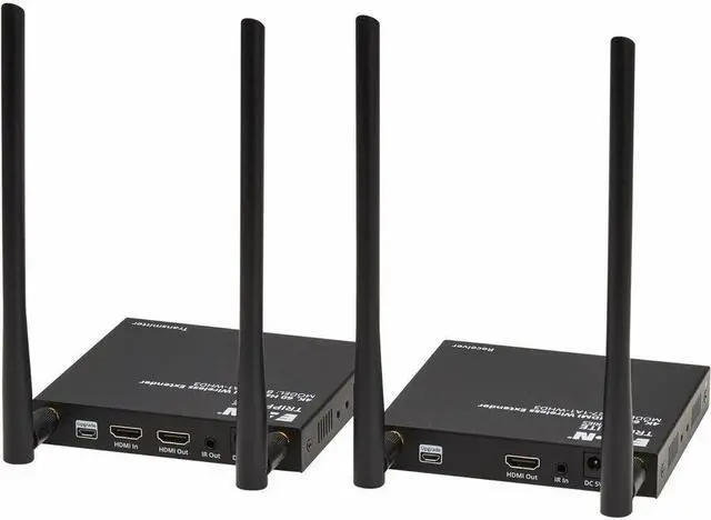 Alt view image 4 of 15 - Eaton Tripp Lite Series HDMI over Wireless Extender Kit w IR, 4K 60 Hz, Wireless HDMI, Switchable Channel, Up to 164 ft. (50 m) - 164.04 ft Range - 1 x HDMI In - 2 x HDMI Out - 1 - 1 - 1080p, 720p - 4